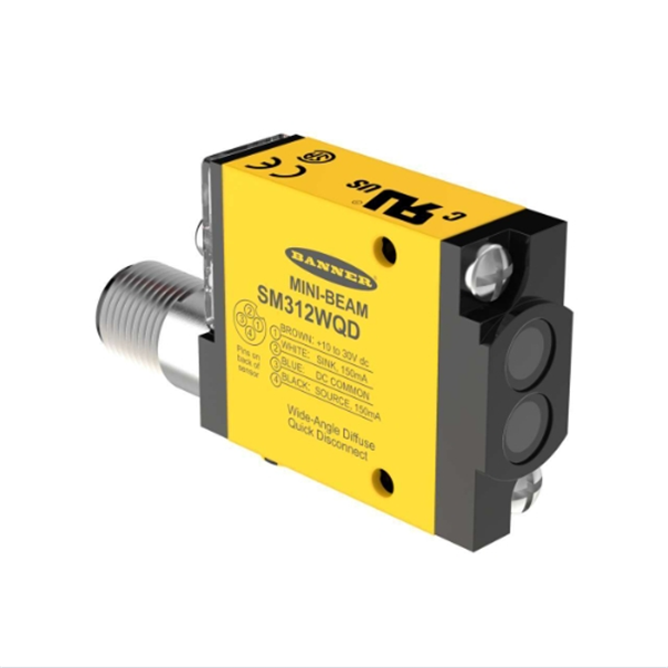 BANNER邦納美國MINI-BEAM系列光電傳感器  SM312CV2QDP