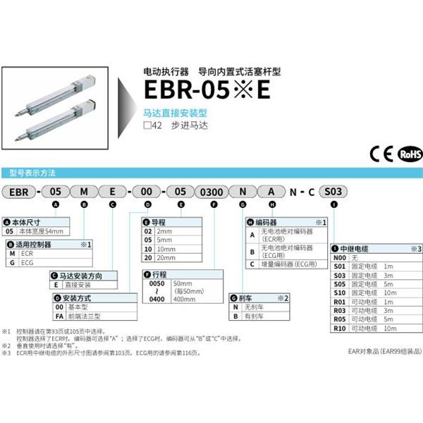 CKD喜開理電動(dòng)執(zhí)行器導(dǎo)向內(nèi)置式活塞桿型EBR-05ME-FA-020100NAN